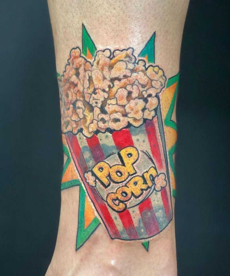 30 Pretty Popcorn Tattoos You Can Copy