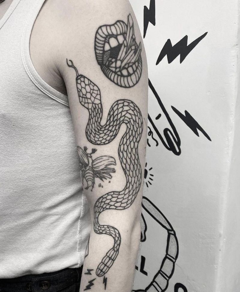 30 Pretty Rattlesnake Tattoos You Can Copy