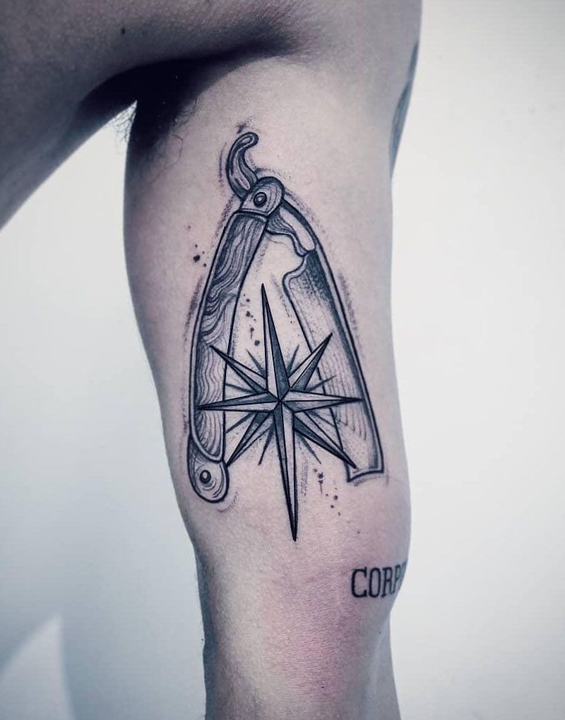 30 Pretty Razor Tattoos for Your Inspiration