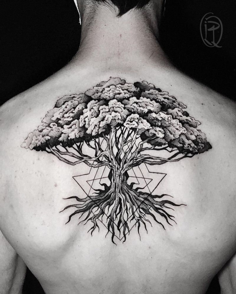 30 Pretty Tree Roots Tattoos for Your Inspiration