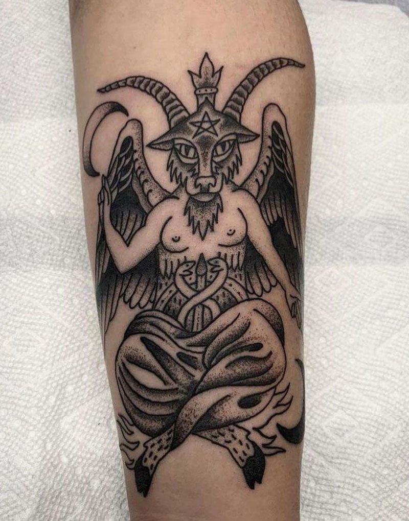 30 Pretty Baphomet Tattoos to Inspire You