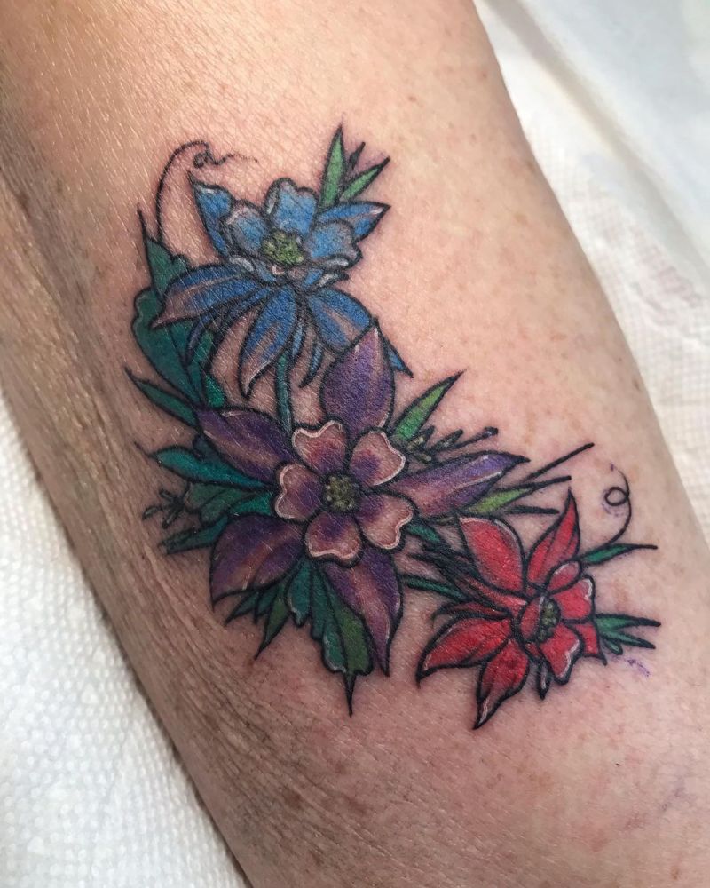 30 Pretty Columbine Tattoos You Will Love