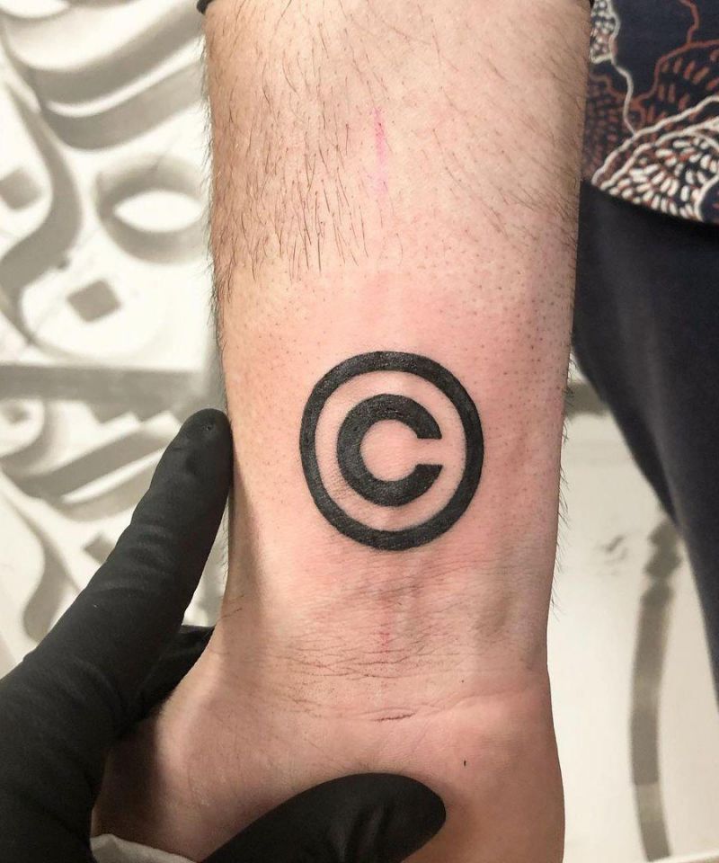 22 Pretty Copyright Tattoos You Will Love