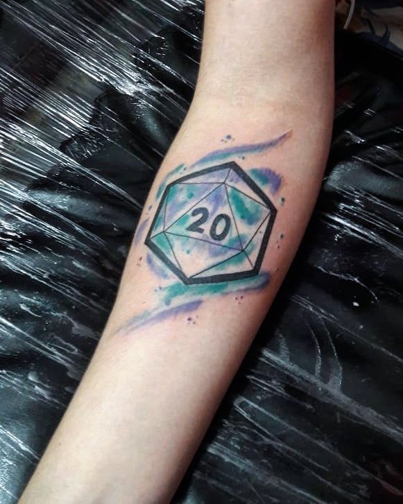 30 Pretty D20 Tattoos You Can Copy