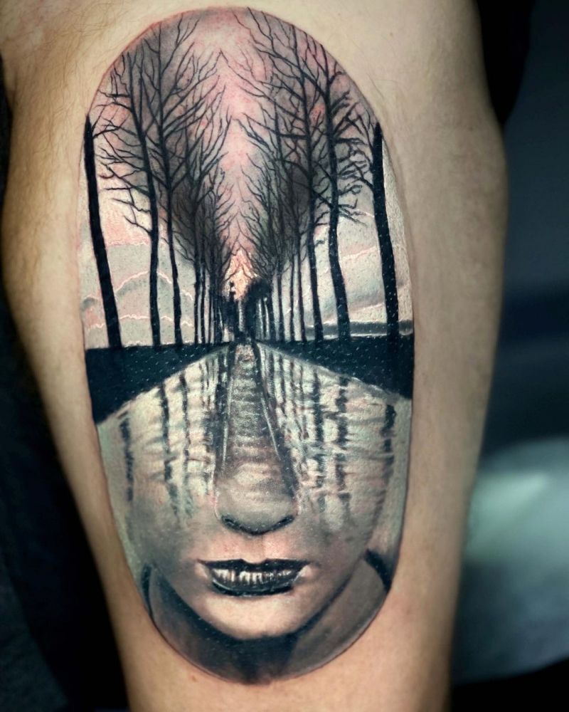 30 Pretty Double Exposure Tattoos to Inspire You