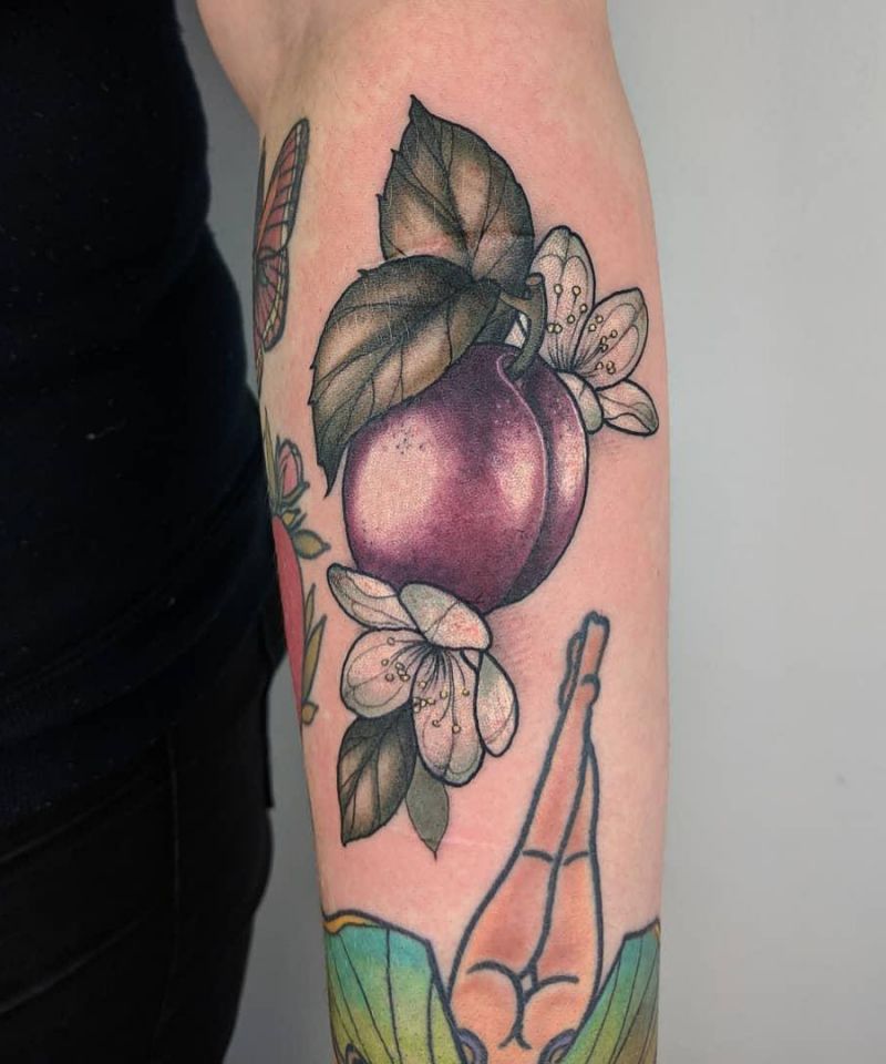 30 Pretty Plum Tattoos You Can Copy