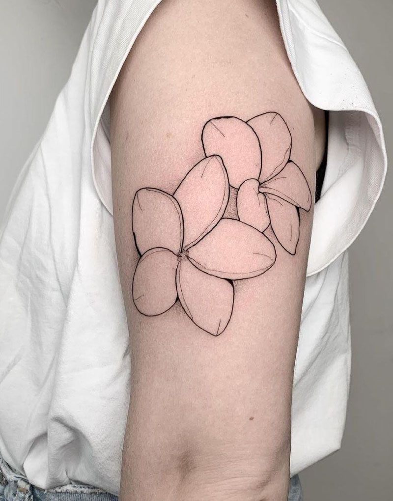 30 Amazing Plumeria Tattoos You Will Love