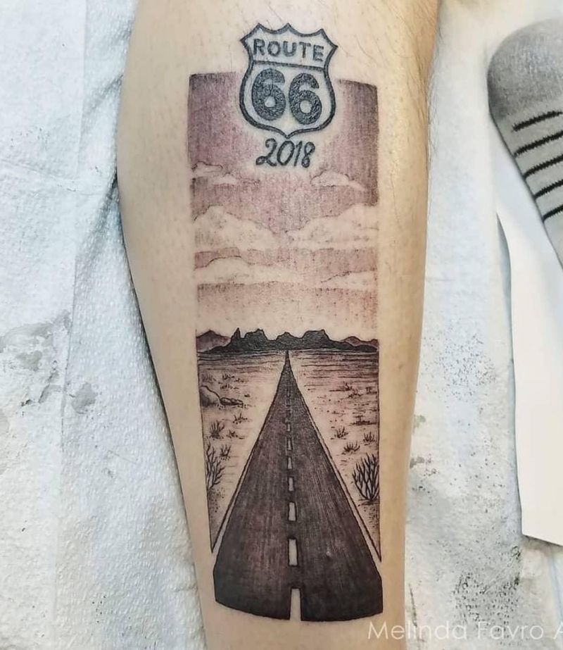 30 Pretty Road Trip Tattoos to Inspire You