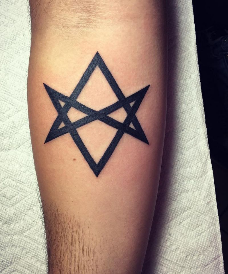 24 Pretty Unicursal Hexagram Tattoos You Can Copy