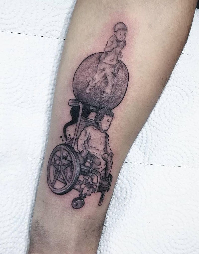 30 Unique Wheel Chair Tattoos You Must Try