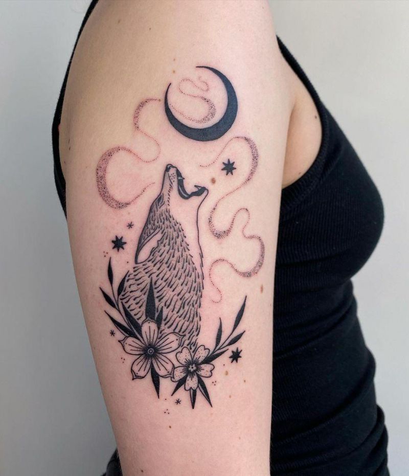 30 Gorgeous Coyote Tattoos You Must See