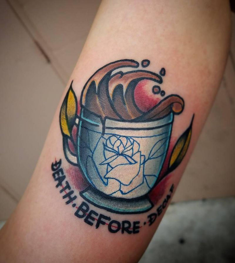 30 Pretty Death Before Decaf Tattoos to Inspire You