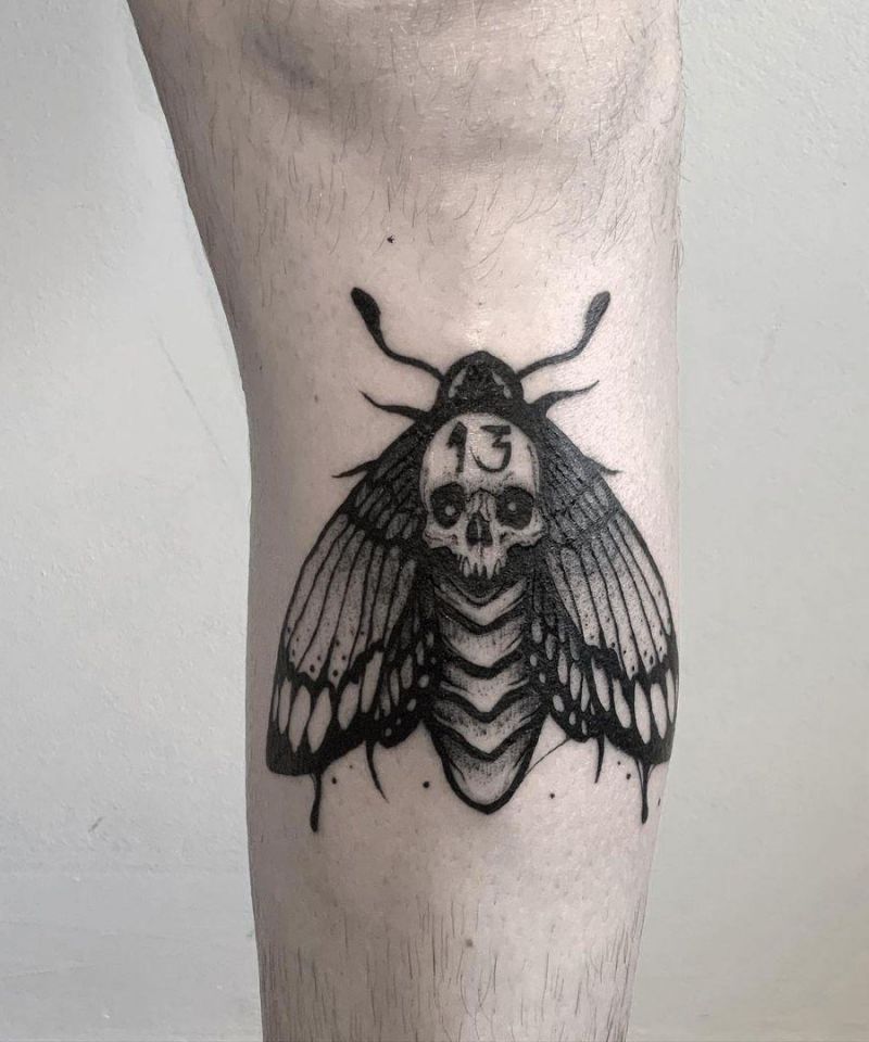 30 Gorgeous Death Moth Tattoos for Your Inspiration