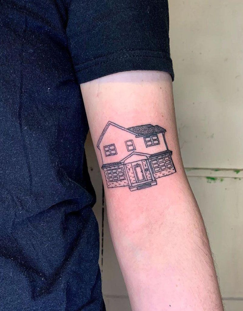 30 Pretty House Tattoos You Can Copy