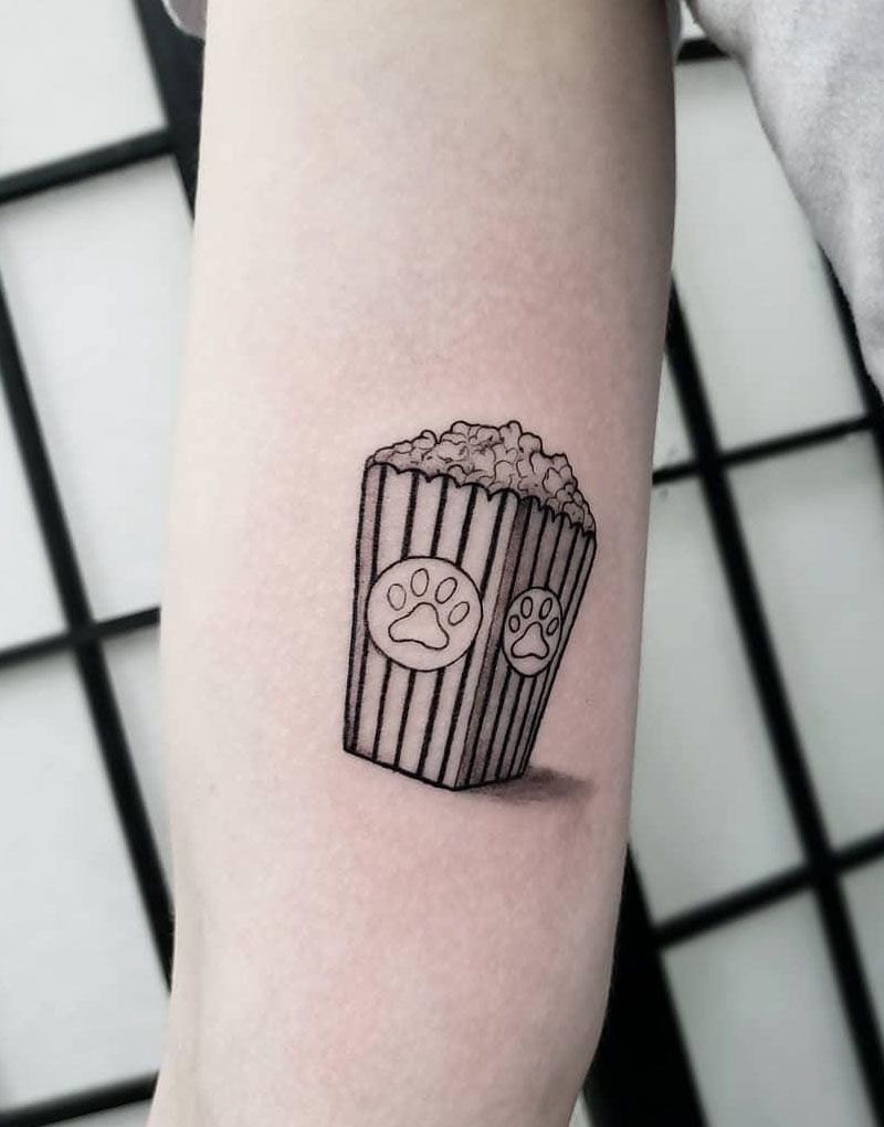 30 Pretty Popcorn Tattoos You Can Copy