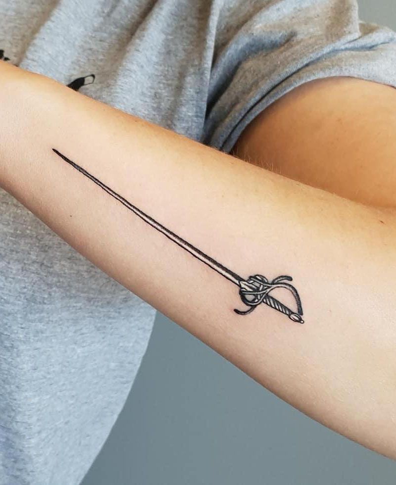 27 Pretty Rapier Tattoos You Must Try