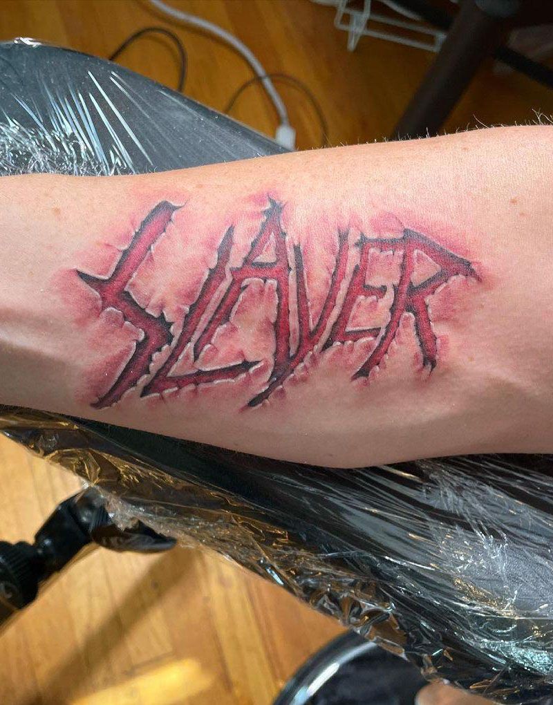 30 Wonderful Slayer Tattoos You Must Love