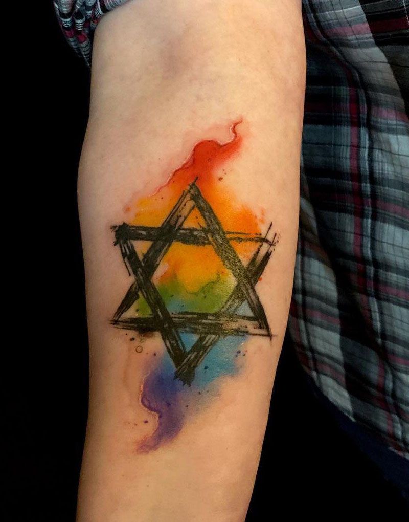 30 Pretty Star of David Tattoos You Must See