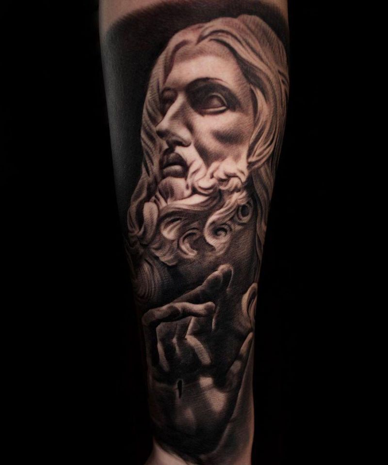 30 Pretty Statue Tattoos You Will Love