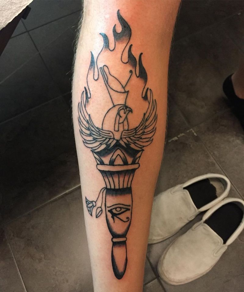 30 Gorgeous Torch Tattoos to Inspire You