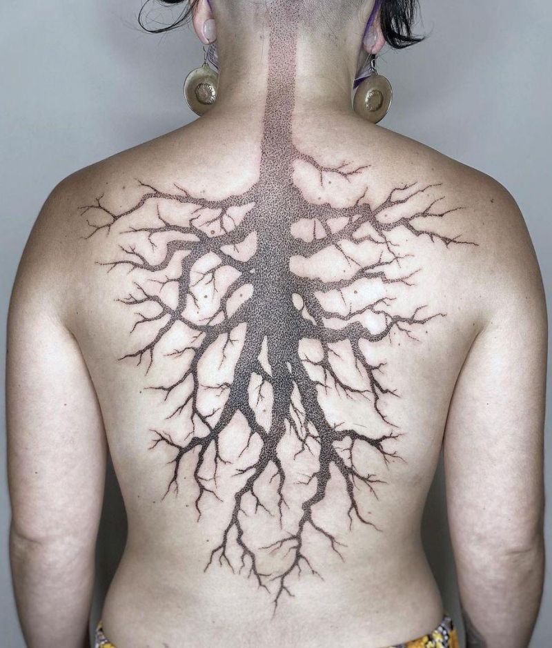 30 Pretty Tree Roots Tattoos for Your Inspiration