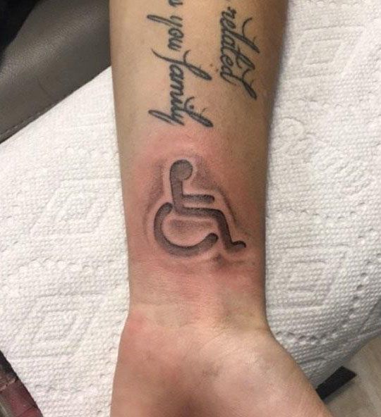 30 Unique Wheel Chair Tattoos You Must Try