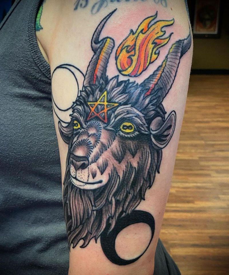 30 Pretty Baphomet Tattoos to Inspire You