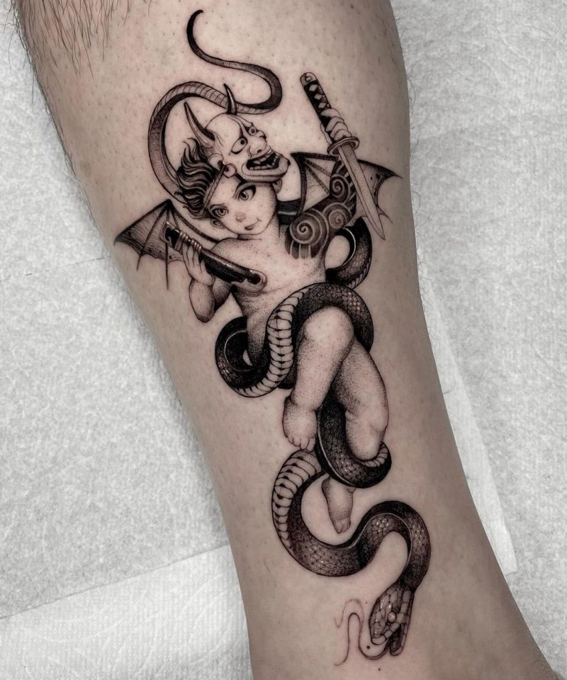 30 Pretty Cupid Tattoos You Must Try