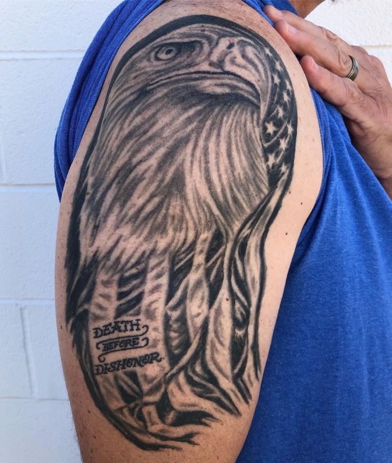 30 Pretty Death Before Dishonor Tattoos for Your Inspiration