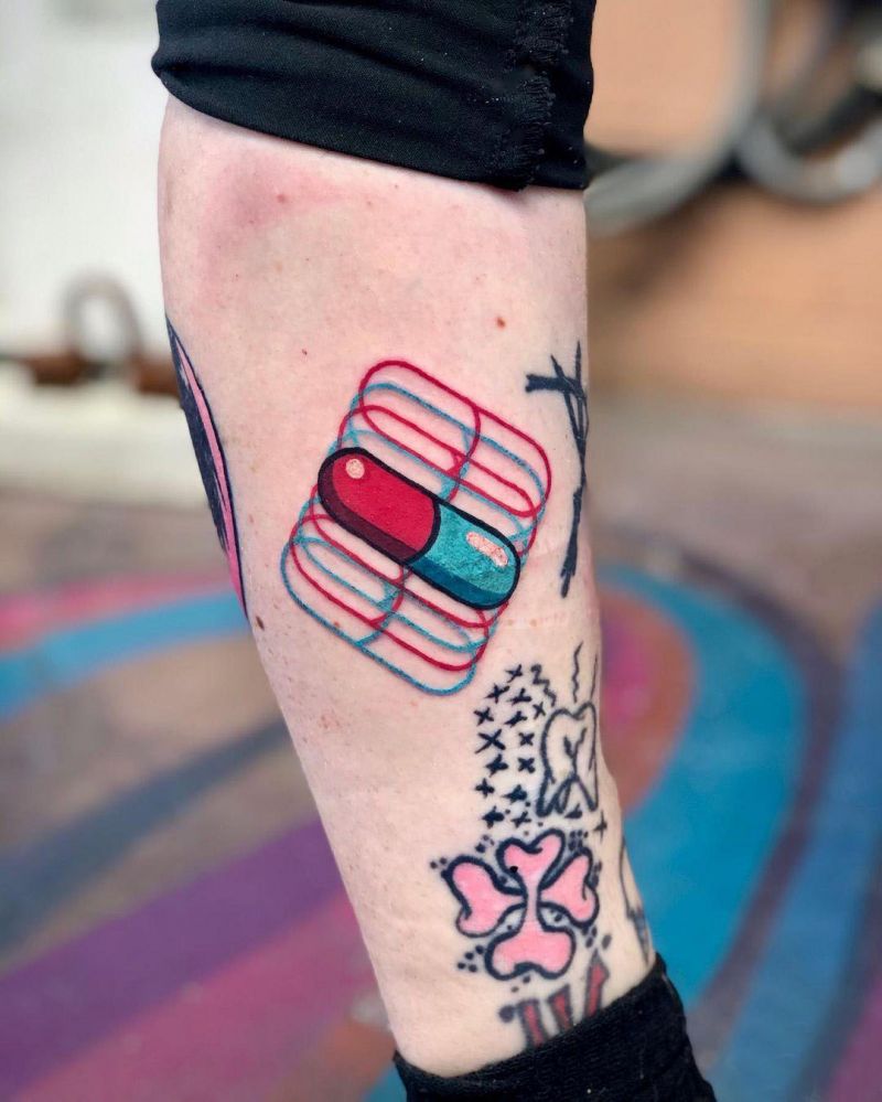 30 Unique Pill Tattoos to Inspire You