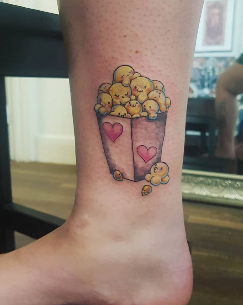 30 Pretty Popcorn Tattoos You Can Copy