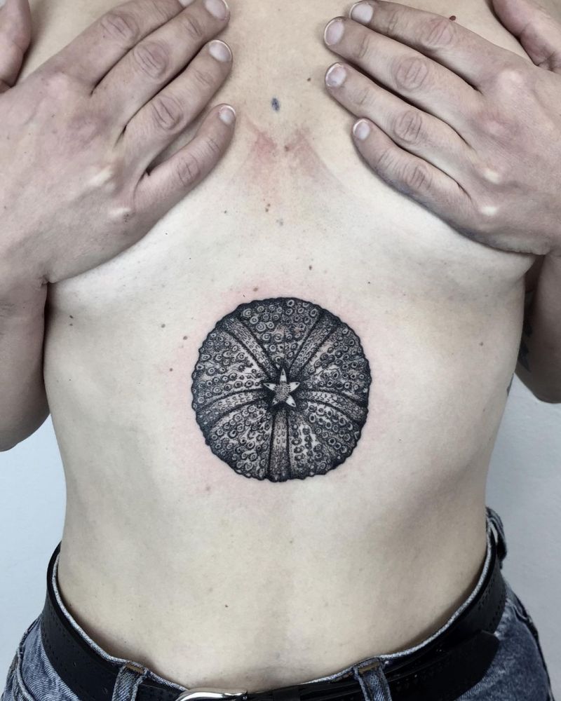 30 Pretty Sea Urchin Tattoos You Can Copy