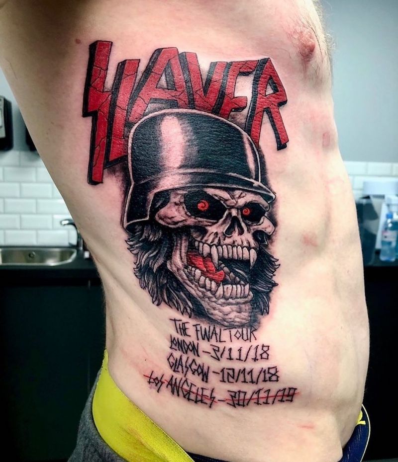 30 Wonderful Slayer Tattoos You Must Love