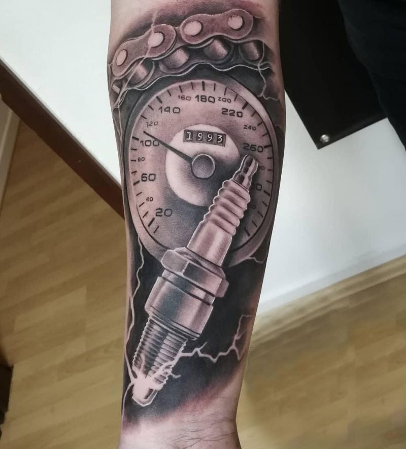 30 Excellent Speedometer Tattoos You Must Try