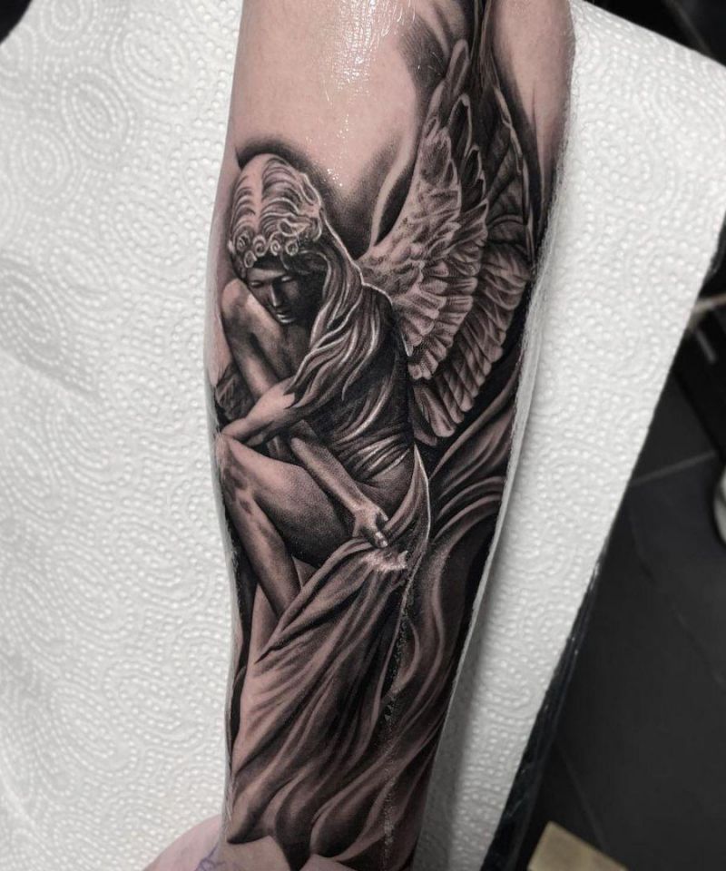 30 Pretty Statue Tattoos You Will Love