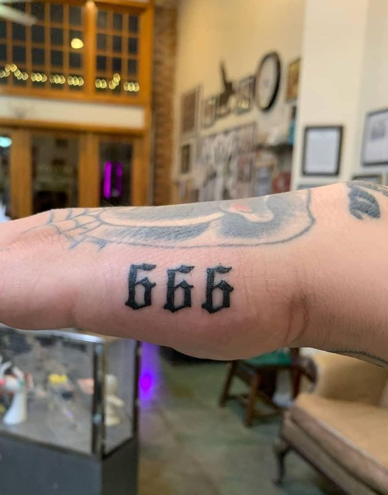 30 Pretty 666 Tattoos to Inspire You