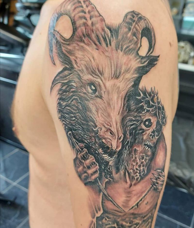 30 Pretty Baphomet Tattoos to Inspire You