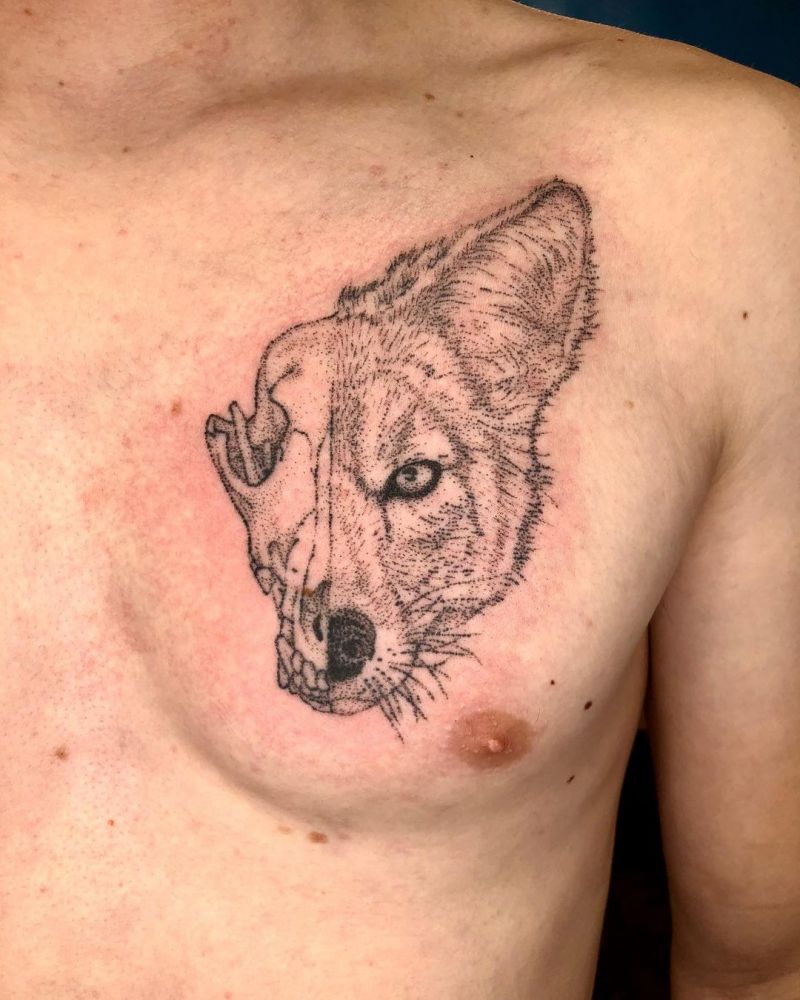 30 Gorgeous Coyote Tattoos You Must See