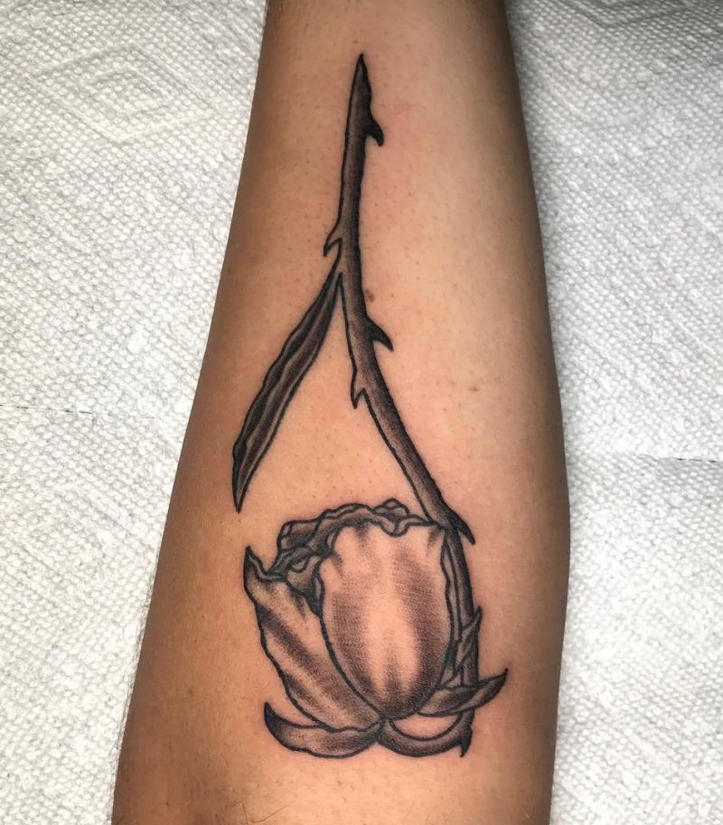 30 Unique Dead Rose Tattoos You Must Love
