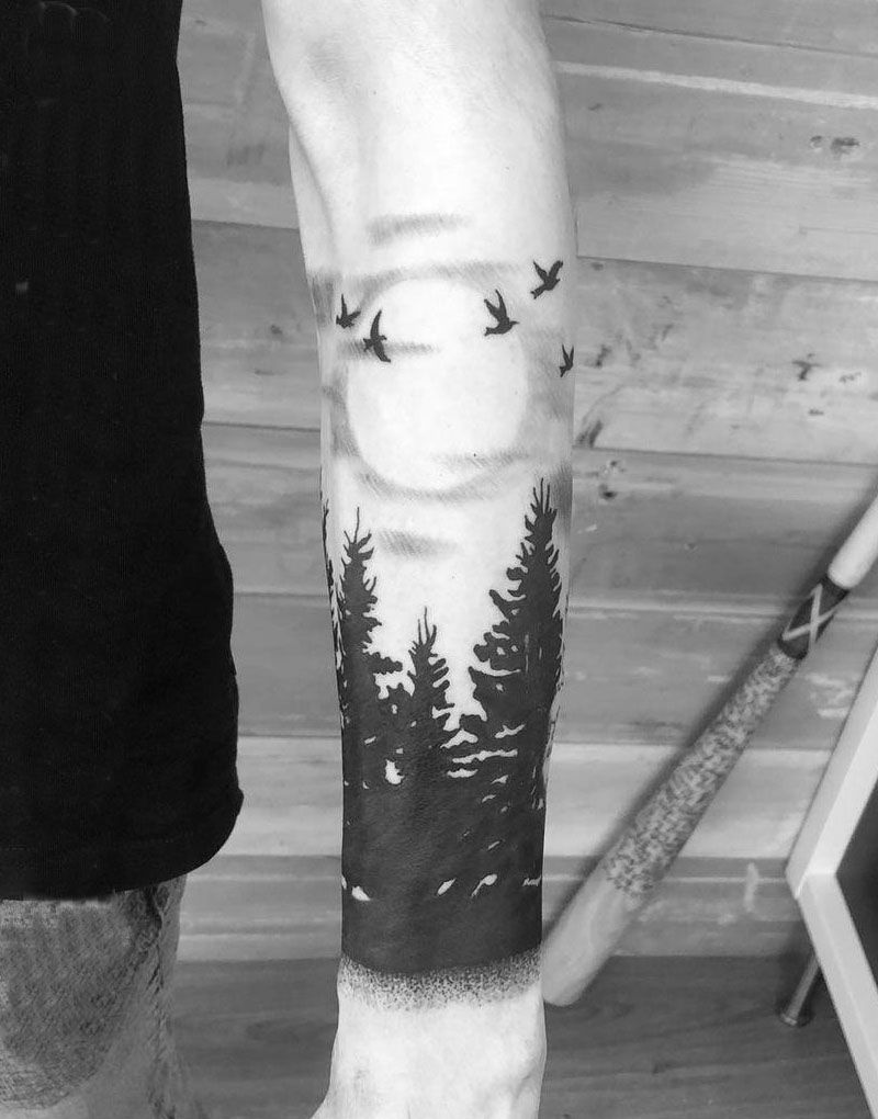 30 Pretty Forest Tattoos for Your Inspiration