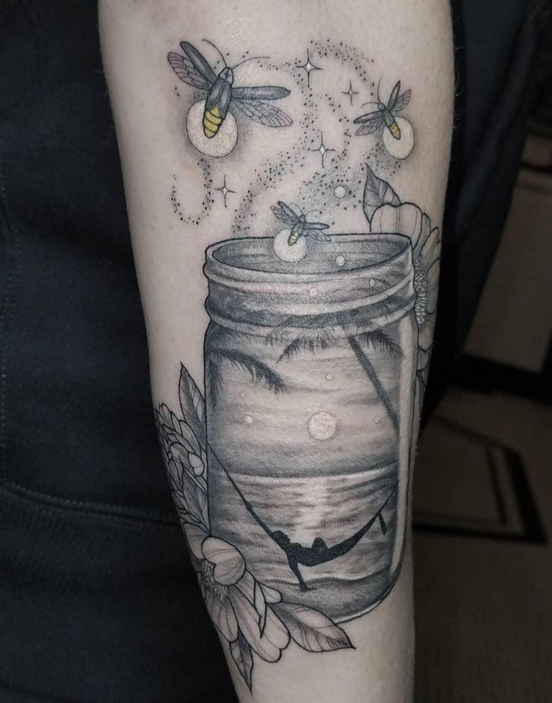 30 Pretty Mason Jar Tattoos You Must Love