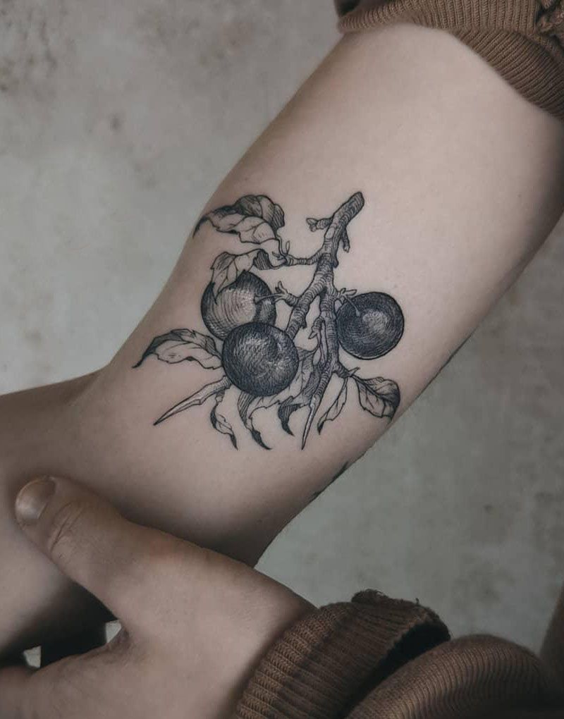 30 Pretty Plum Tattoos You Can Copy