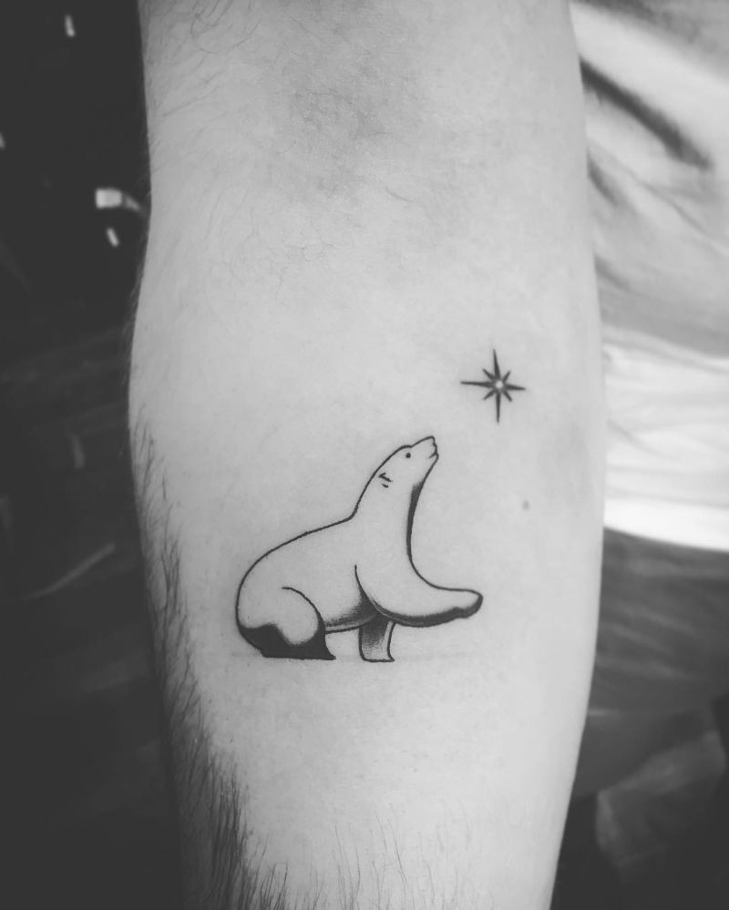 30 Gorgeous Polar Bear Tattoos to Inspire You