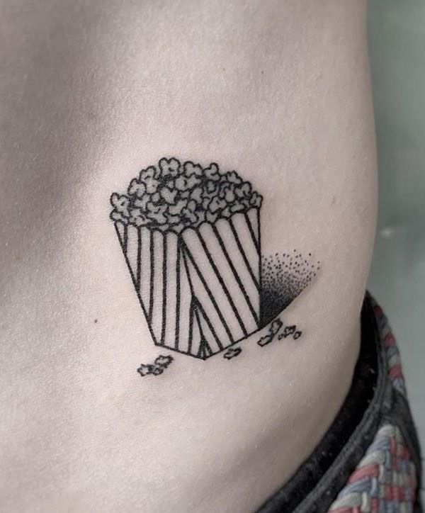 30 Pretty Popcorn Tattoos You Can Copy