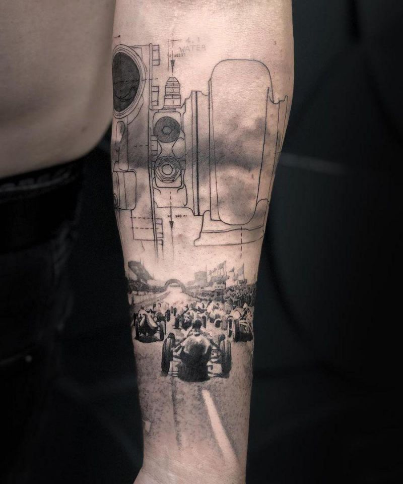 30 Wonderful Racing Tattoos You Must Love