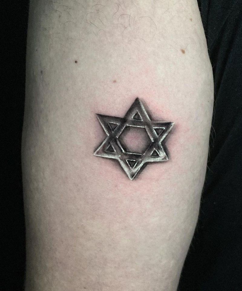 30 Pretty Star of David Tattoos You Must See