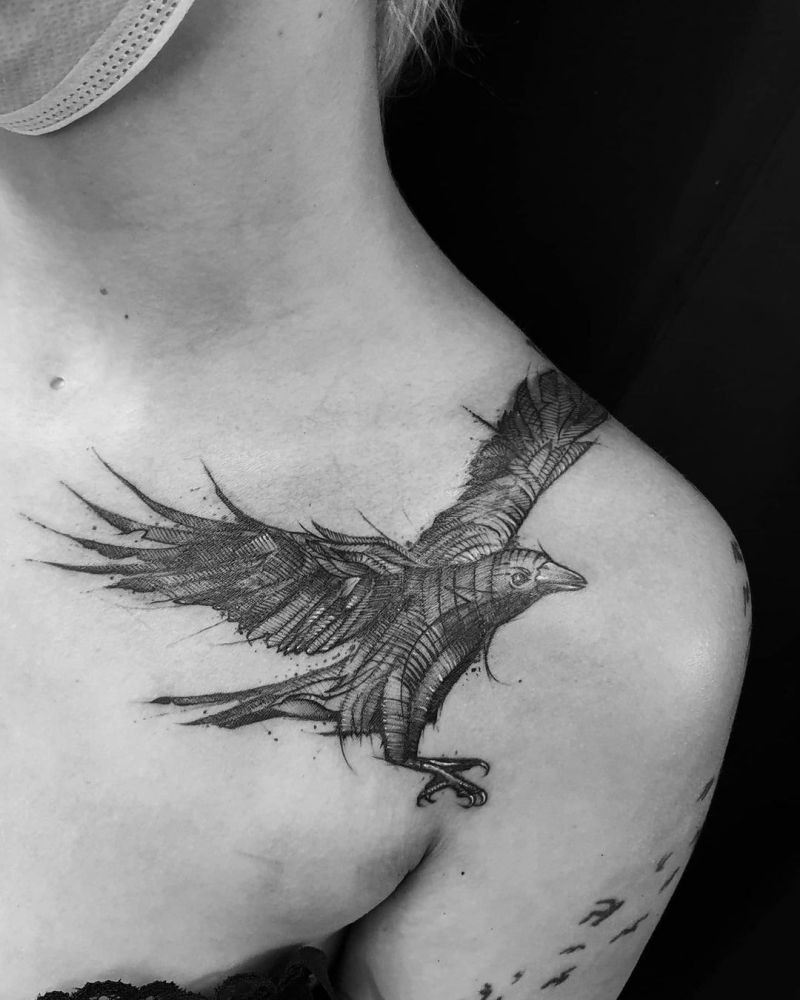 30 Pretty Starling Tattoos You Must Love