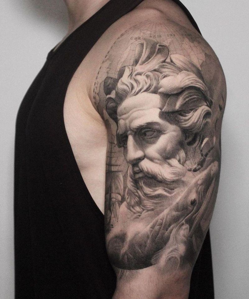 30 Pretty Statue Tattoos You Will Love