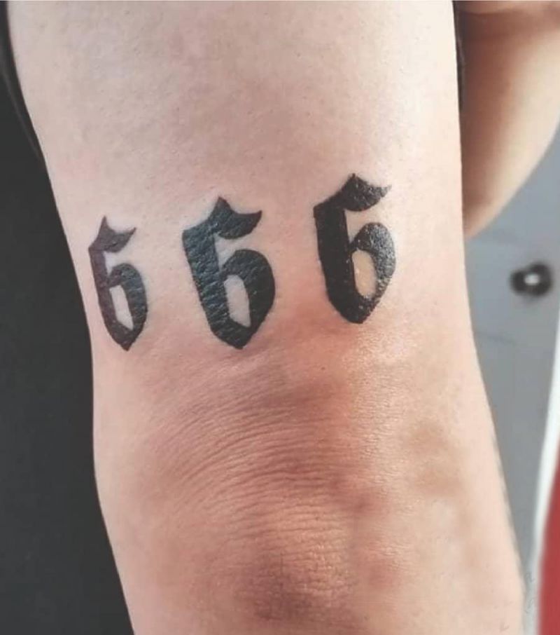 30 Pretty 666 Tattoos to Inspire You