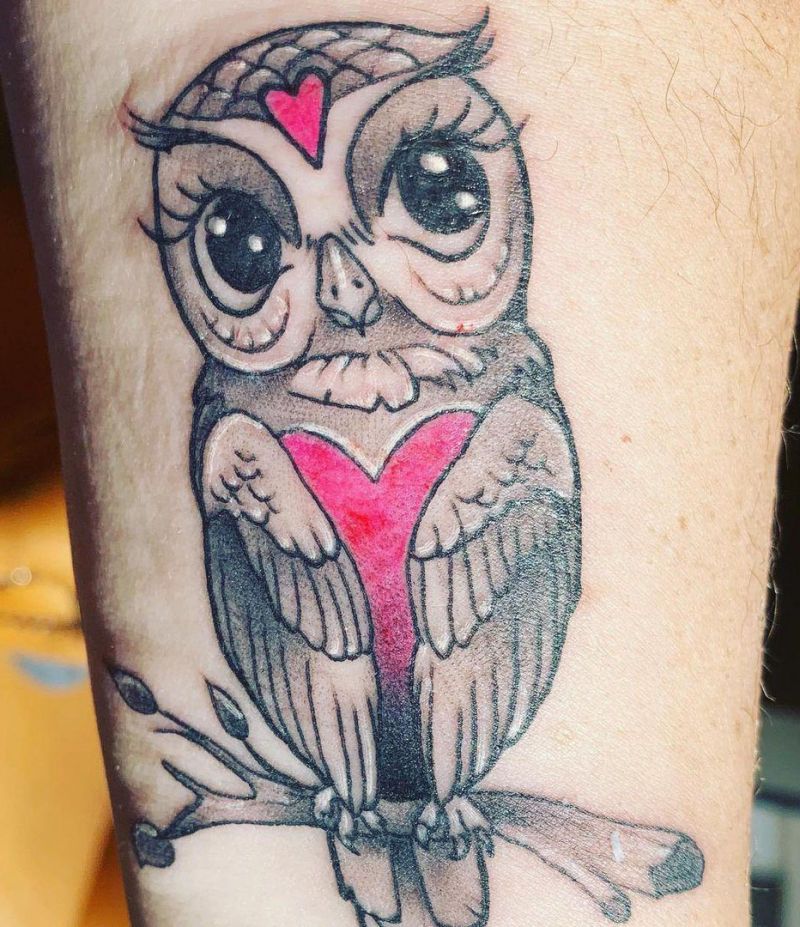 30 Cute Baby Owl Tattoos You Can Copy